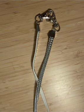 Women's Silver Rhinestone long lanyard Strap